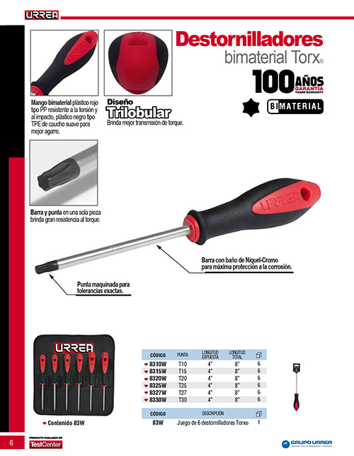 BAHCO Cacciavite Torx A T - T20 X 138 Mm - Impugnatura Ergonomica