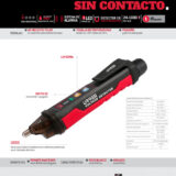 Probador de voltaje sin contacto 24 V a 1000 V con detector de campos magnéticos Urrea - Image 3